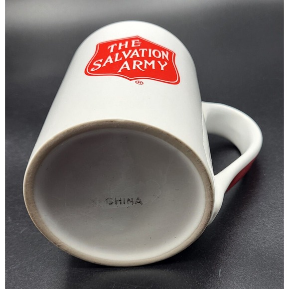 The Salvation Army Ceramic Mug White & Red 14 Ounce Capacity 5" Tall - Picture 5 of 7